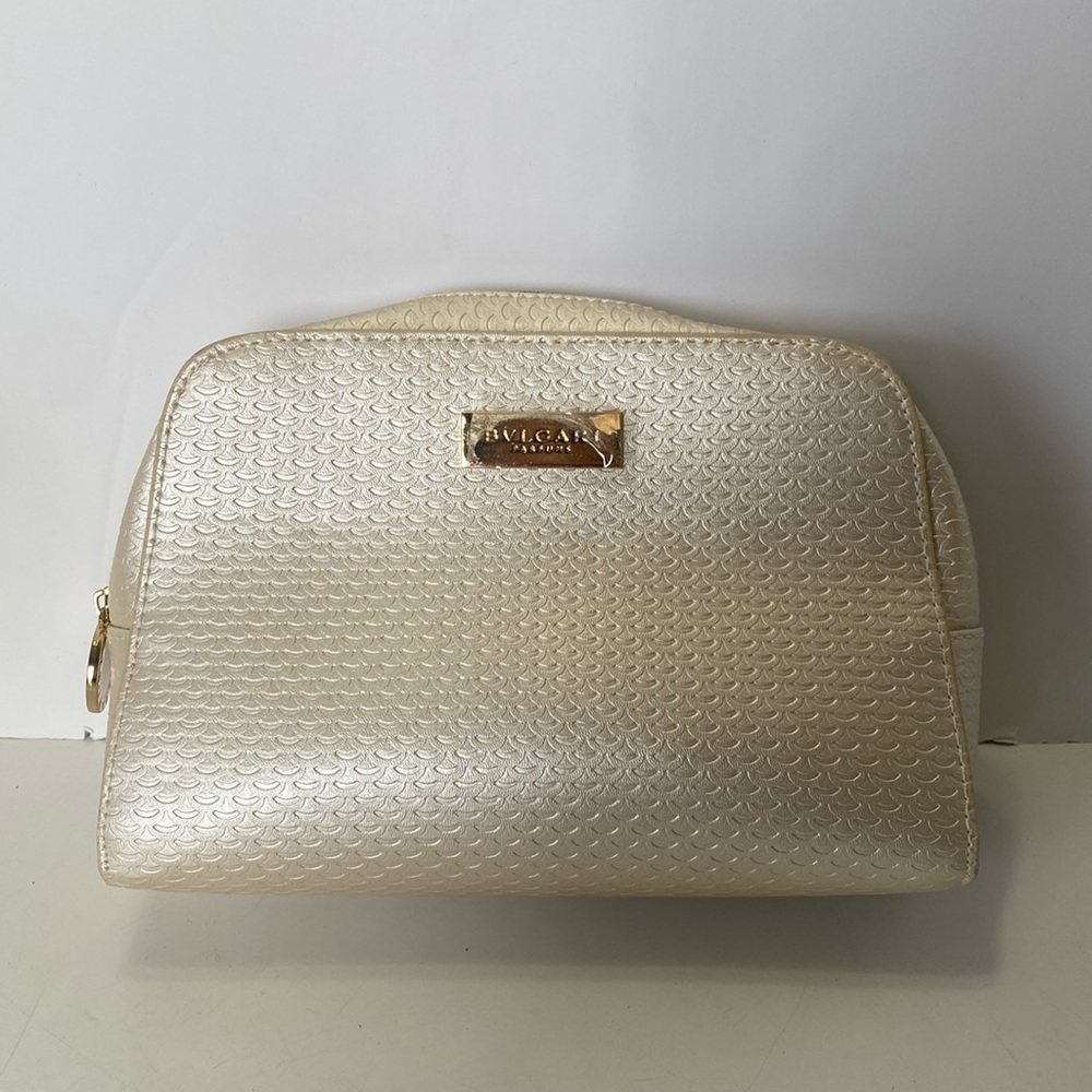 Bulgari zippered make up bag